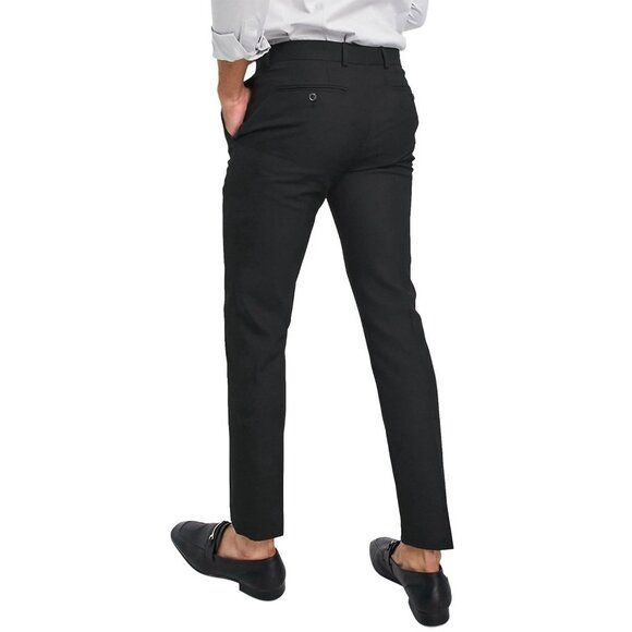 Topman Men's Skinny Suit Trousers Fit Dress Pants - Picture 4 of 7